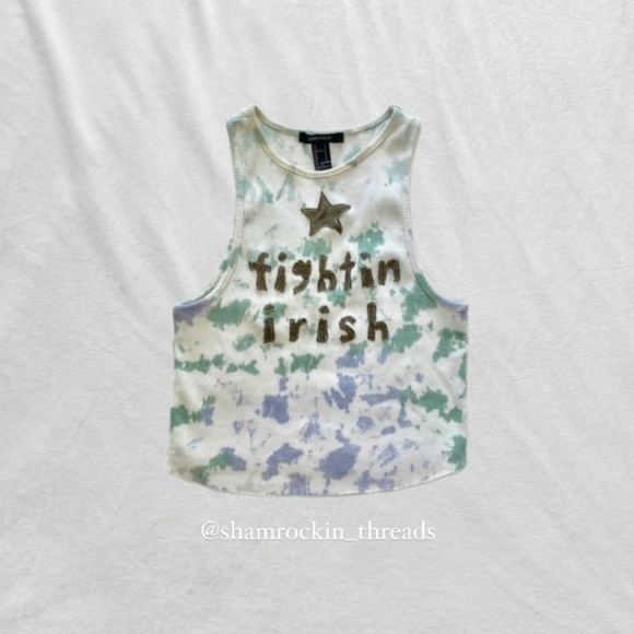 Notre Dame patchwork quilted star tank top - Picture 1 of 8